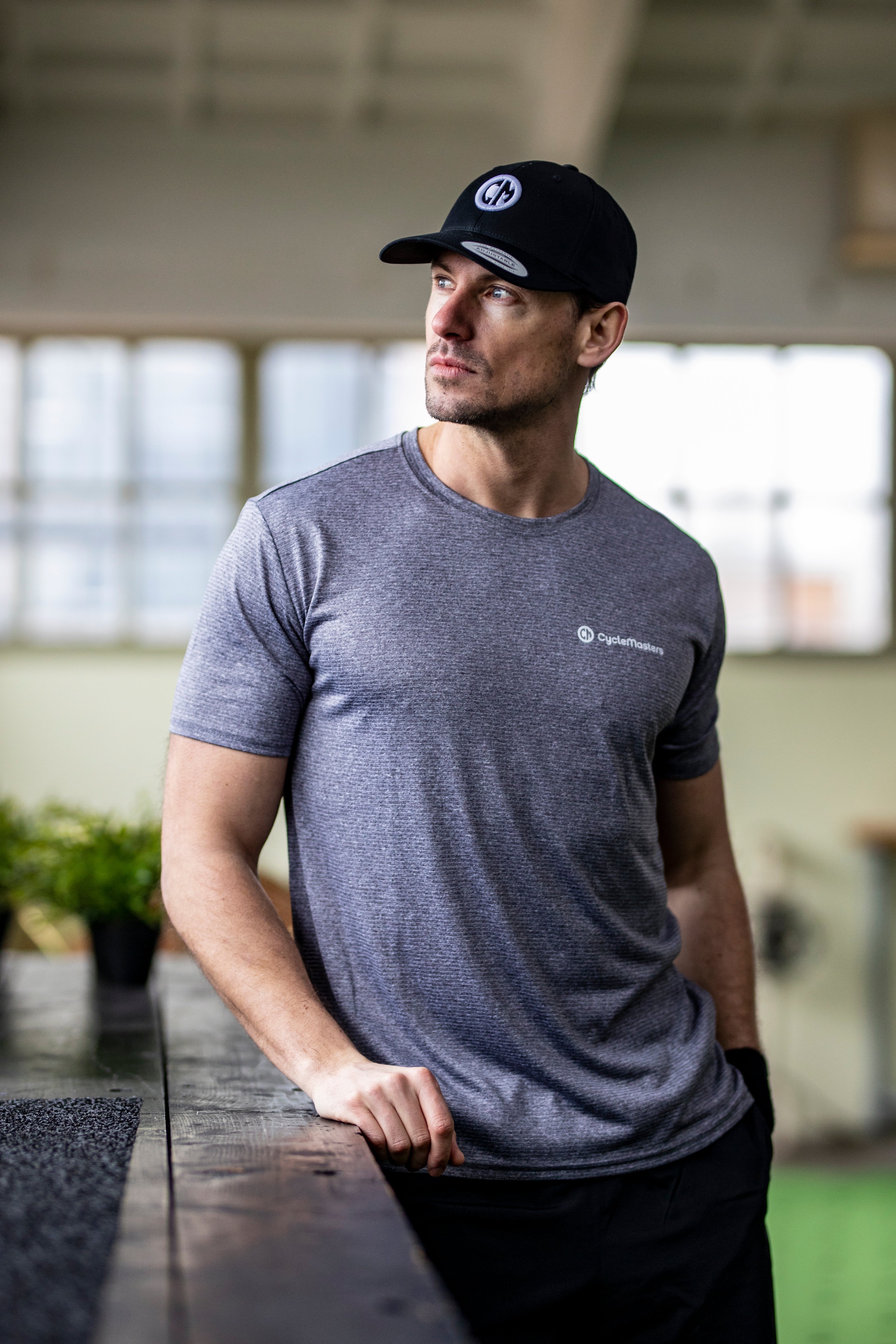 heren sportshirt blauwgrijs3