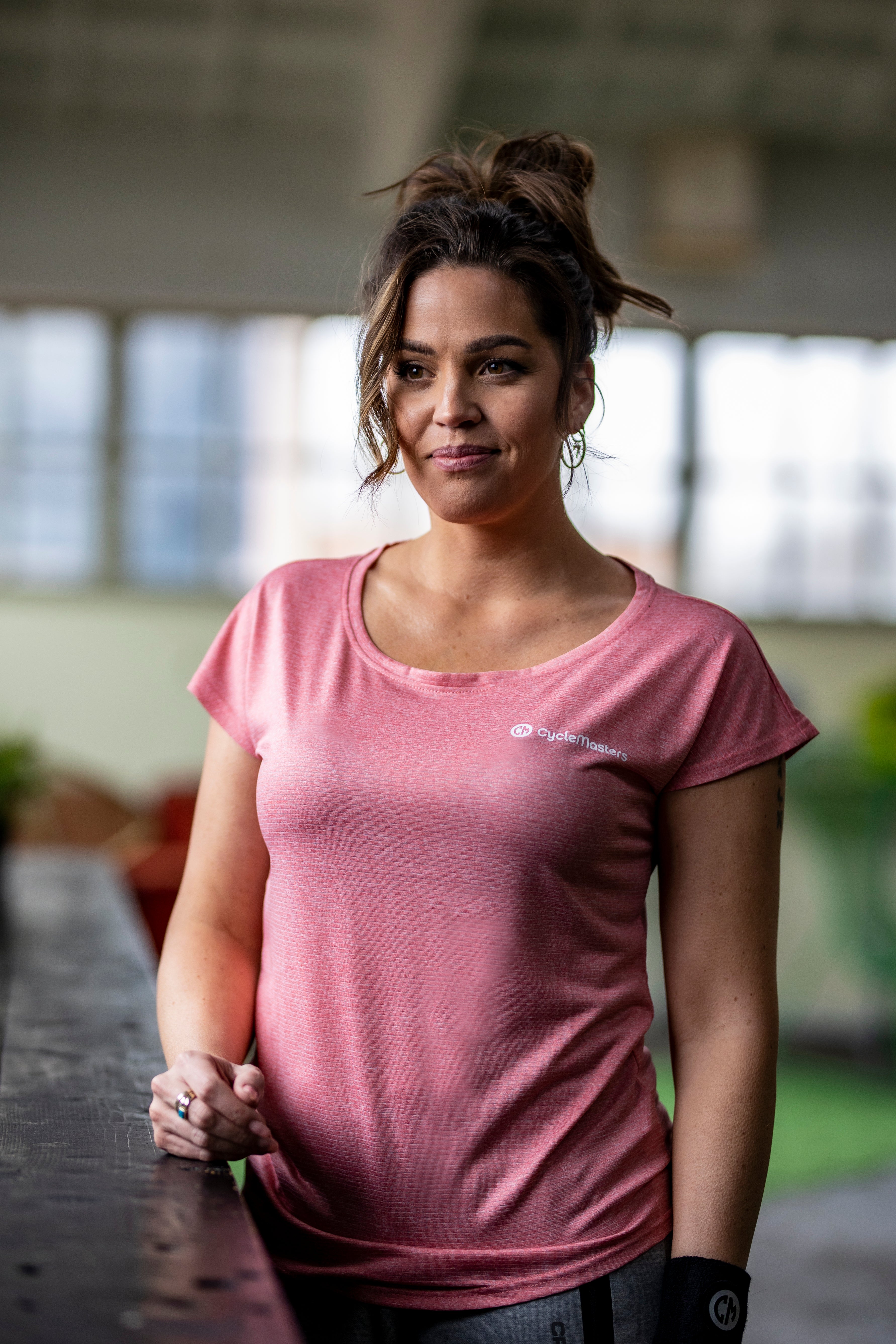 dames sportshirt roze 3