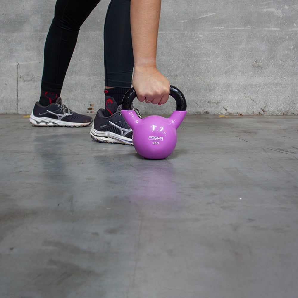 focus fitness 6 kg kettlebell vinyl