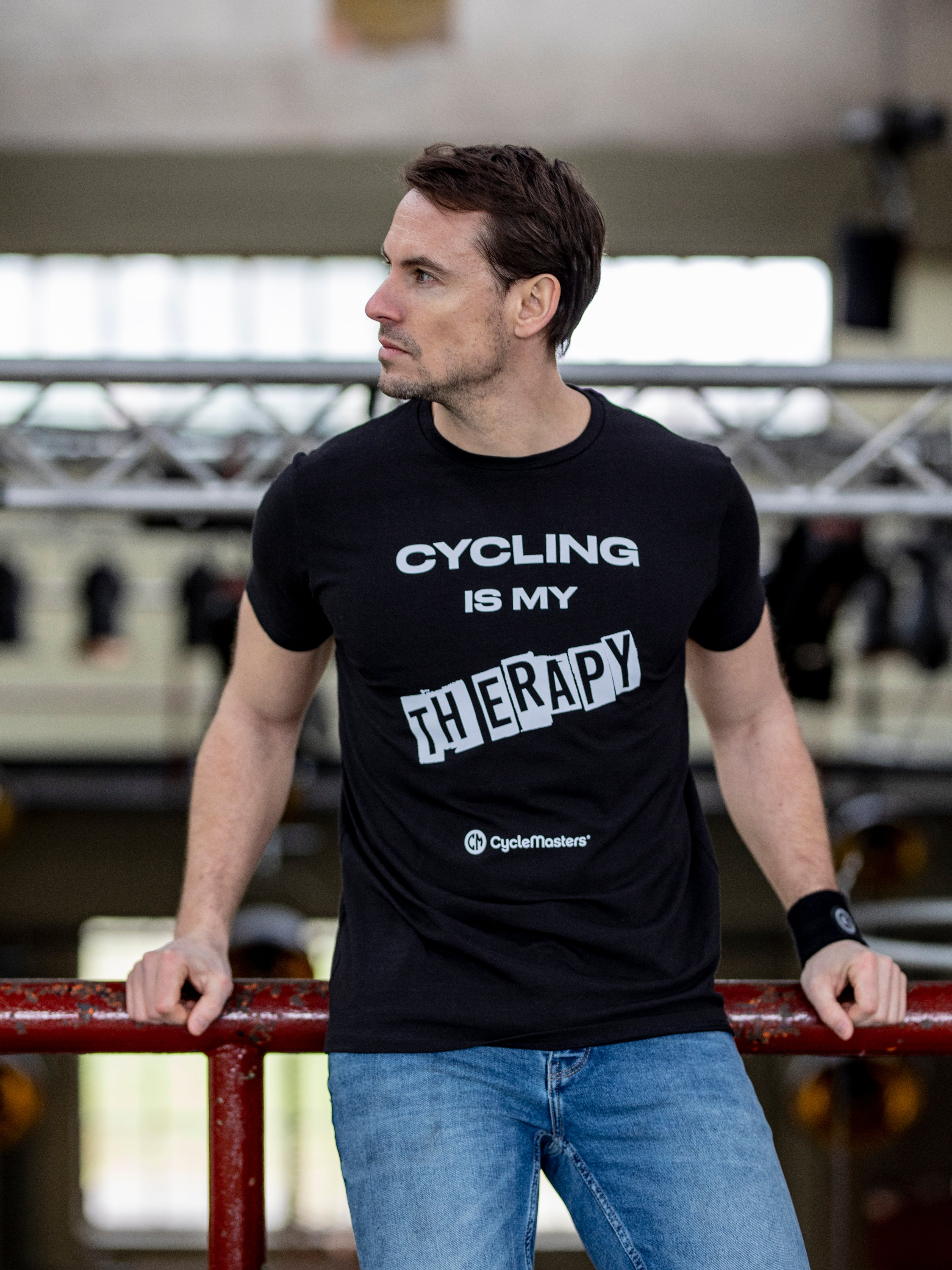 cycling is my therapie shirt