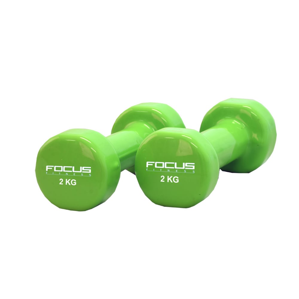 vinyl dumbbells 2 kg