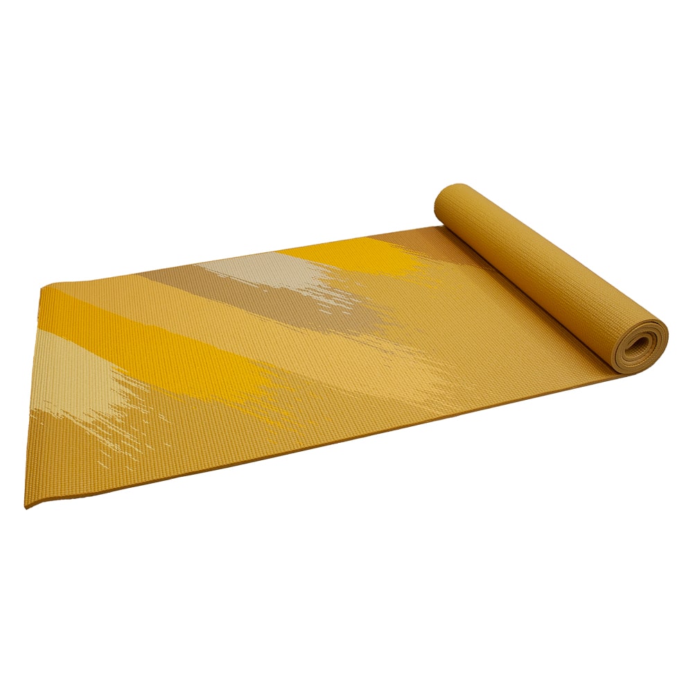 Yogamat - Senz Sports Premium - Yellow with print