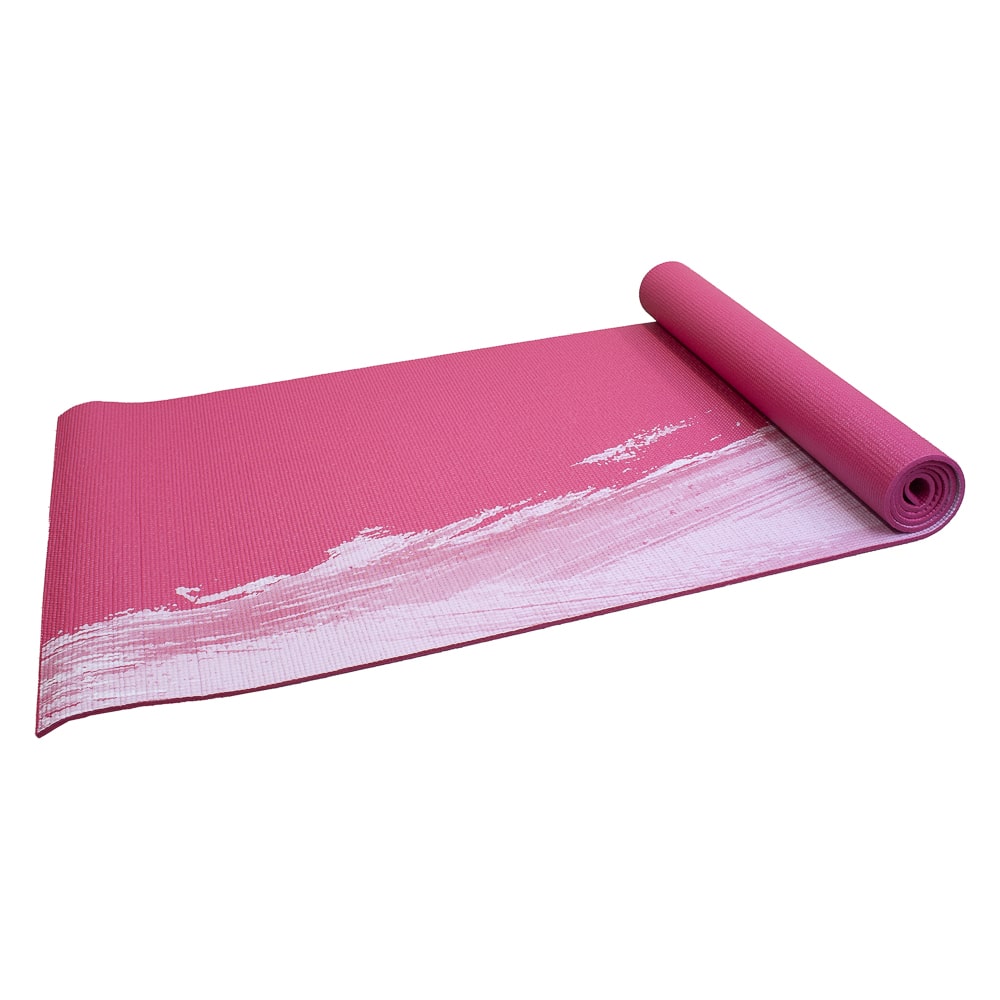 Yogamat - Senz Sports Premium - Pink with print