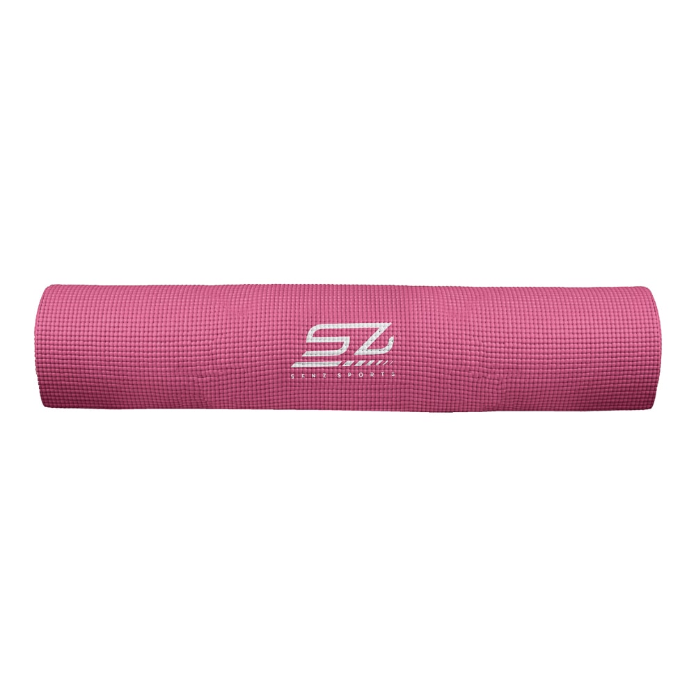 Yogamat - Senz Sports Premium - Roze met print