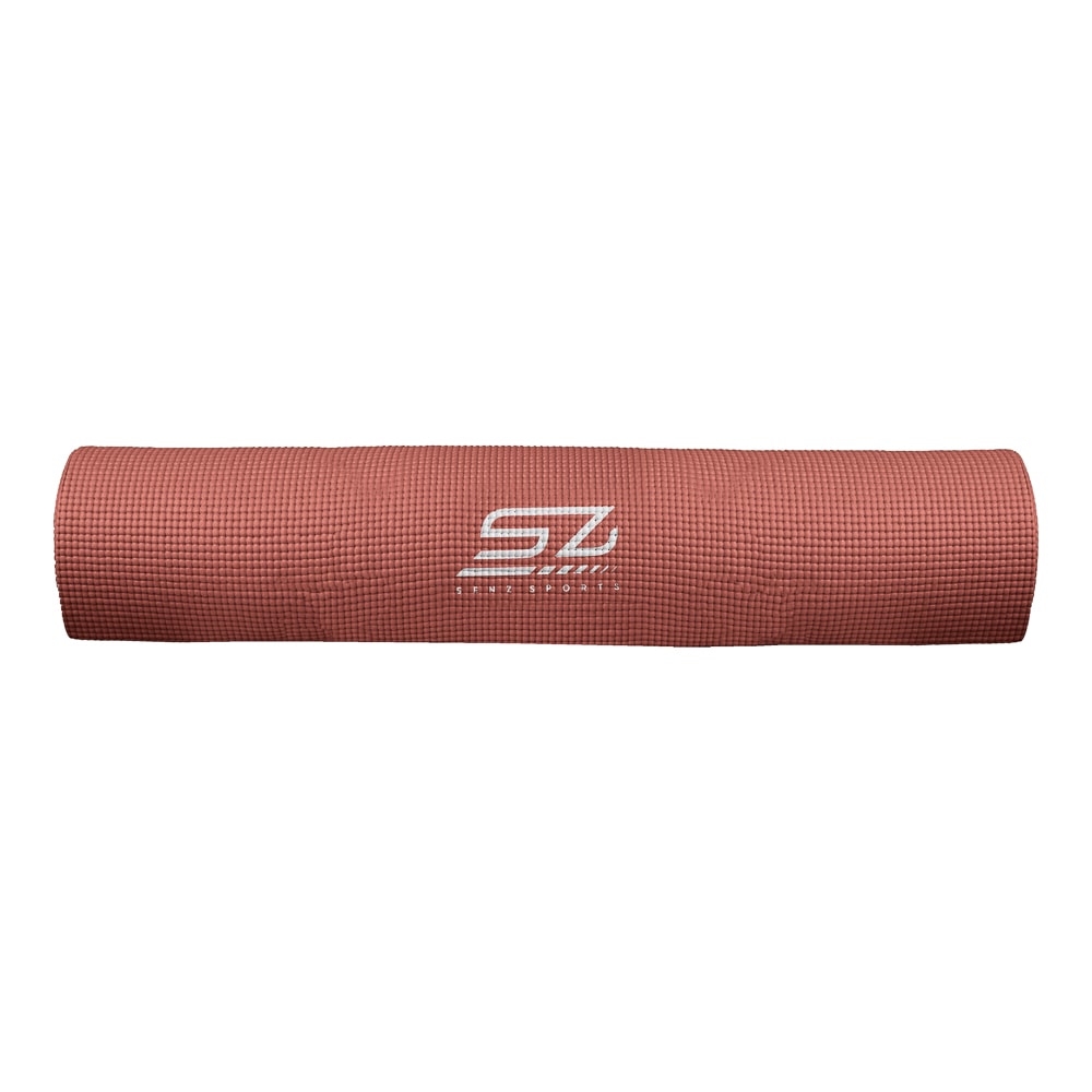 Yogamat - Senz Sports Premium - Terracotta met print